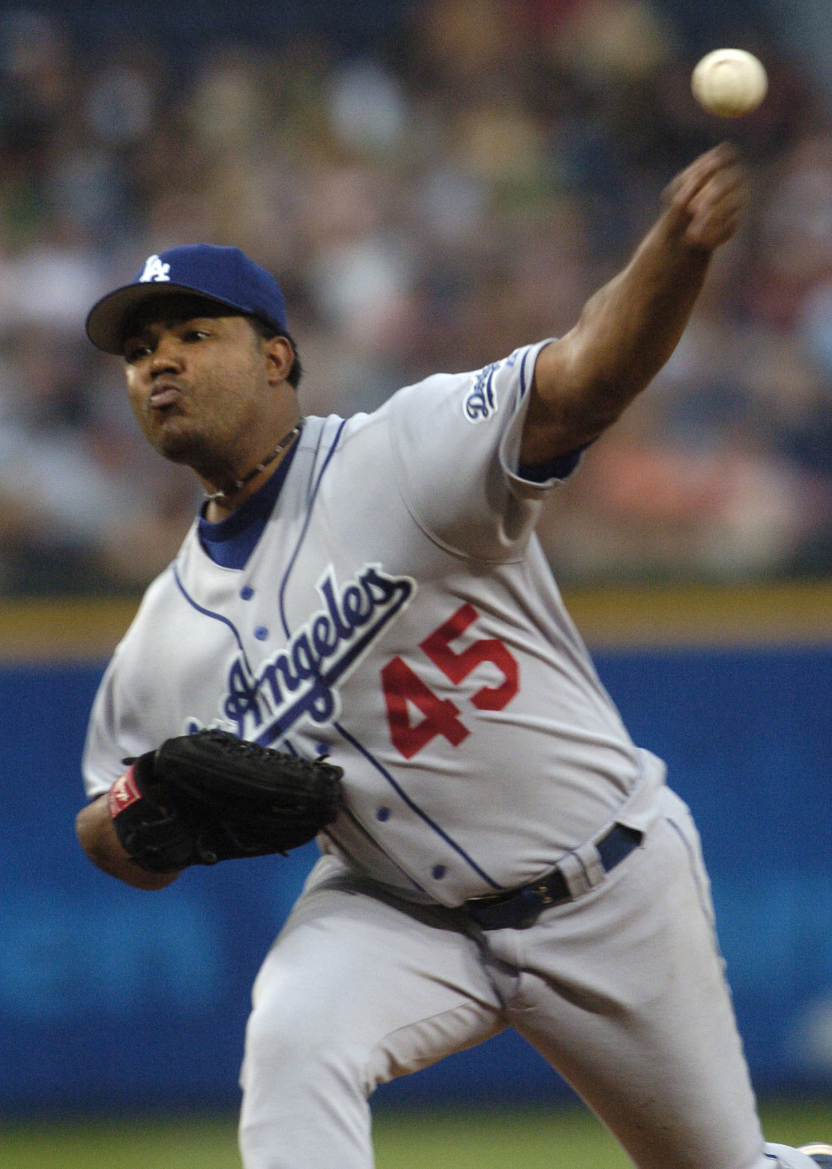 Odalis Perez against the Atlanta Braves
